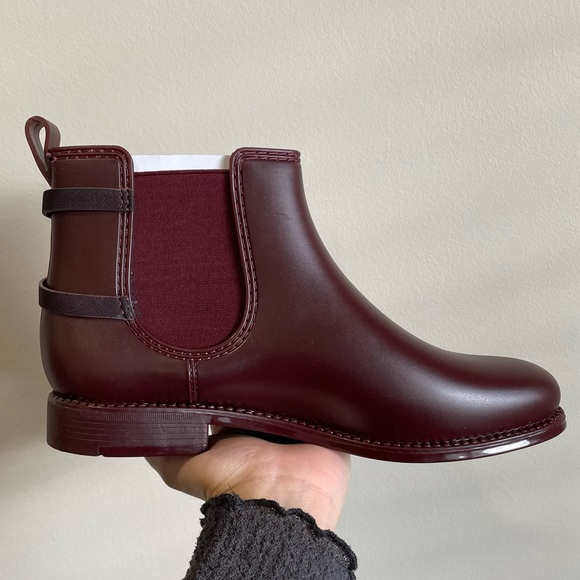 SOLD Burgundy Rain Boots by Henry Ferrera - Picture 8 of 16